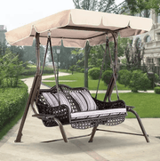 190x132x15cm Swing Seat Canopy Top Cover Replacement 3 Seater – view 3