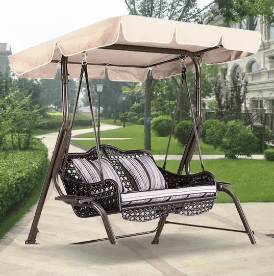 190x132x15cm Swing Seat Canopy Top Cover Replacement 3 Seater – view 3