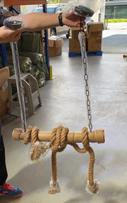 salelink.co.nz Unbranded Bamboo Rope Hanging Pendant Light 3 Heads Natural Bamboo Rope Pendant Light Three Heads E27