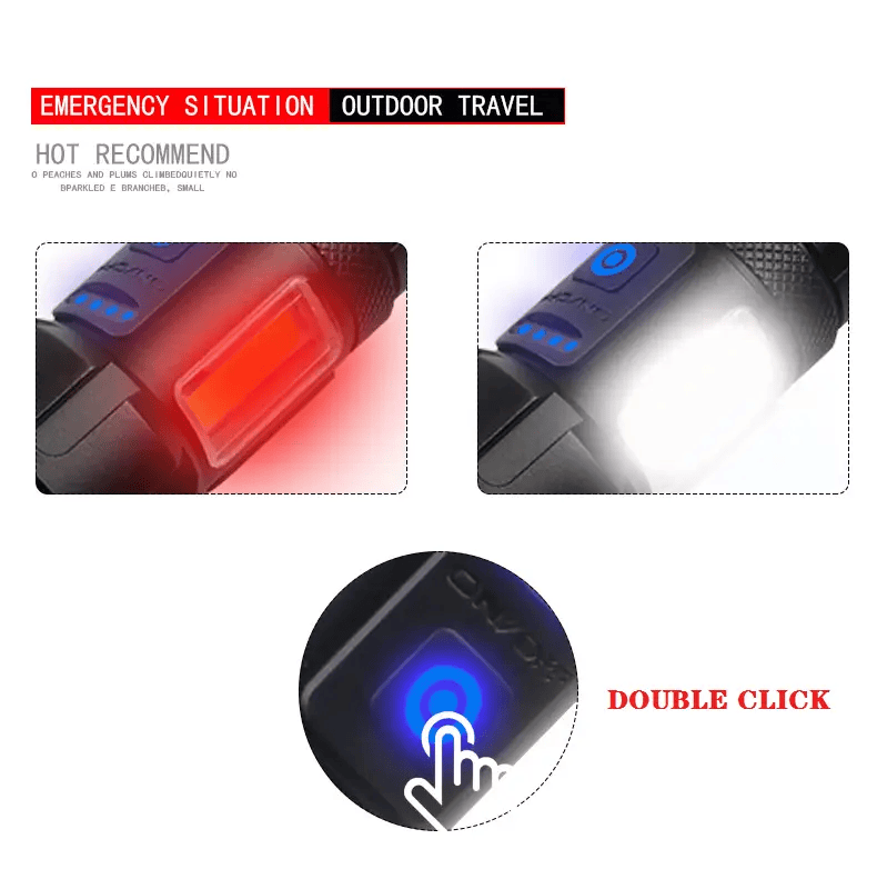 LED Torch Rechargeable High Lumens Flashlight with two 26650 Batteries – view 2