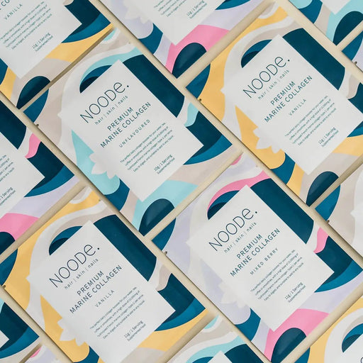 Noode Bundle Collagen Sample Pack Noode Marine Collagen Sample Pack Vanilla Mixed Berry