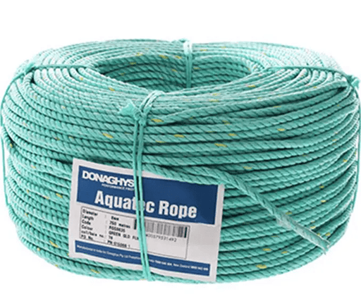 Donaghys Donaghys Rope 8mm x 250metre Coil Aquatec Mono Rope Green 8mm Aquatec Mono Rope Green Donaghys Coil