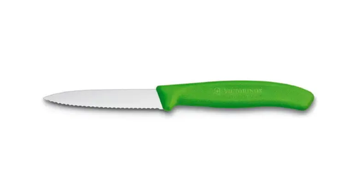 Victorinox Paring Knife 6.7636 - 8cm Wavy Blade Green Handle – view 2