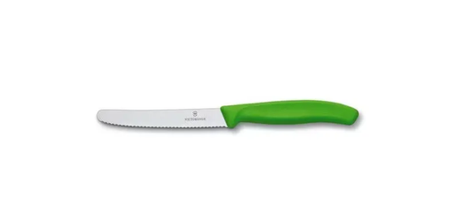 Victorinox Tomato & Sausage Knife 6.7836 - 11cm Green Handle – view 2