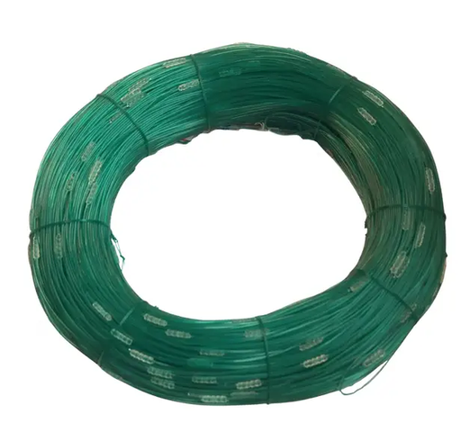 Sea fish LongLine 215KG 2.2MM Green 2.0M Moulded Stops 1000 meters Sea Fish Backbone 215KG 2.2MM Longline With Stops