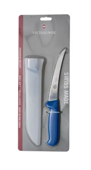 Victorinox Boning Knife Flexible Curved Blade Blue Handle with Sheath – view 2