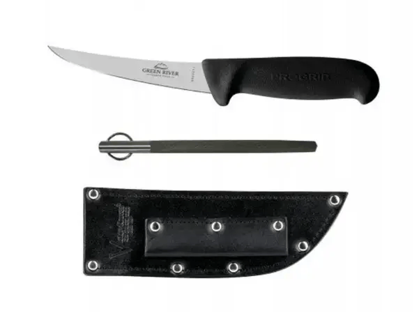 Green River Green River Green River Boning Knife Set With Sheath And Honing Rod Green River Boning Knife Set With Sheath And Honing Rod