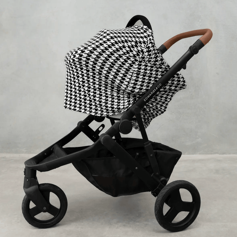 Modern Mini Black Houndstooth Multi-Use Cover Black Houndstooth Multi-Use Cover