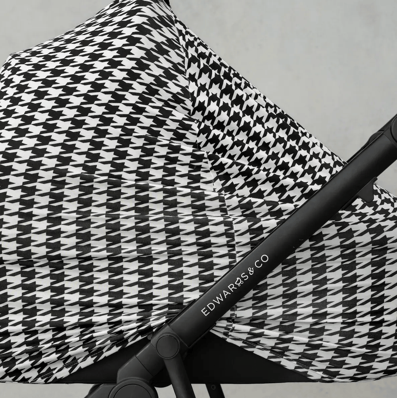 Modern Mini Black Houndstooth Multi-Use Cover Black Houndstooth Multi-Use Cover