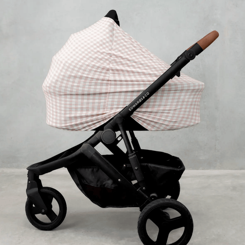 Modern Mini Beige Gingham Multi-Use Cover Beige Gingham Multi-Use Cover