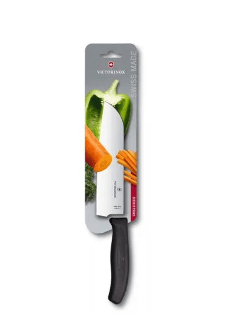 Victorinox Santoku Knife 6.8503.17cm Black Swiss Classic Blister by Victorinox