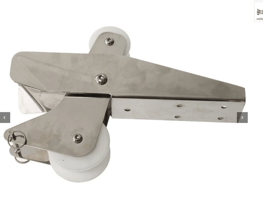 Absolute Marine Hinged Bow Roller 316 Stainless 328mm Heavy Duty Corrosion Resistant For Saltwater Boats – view 3