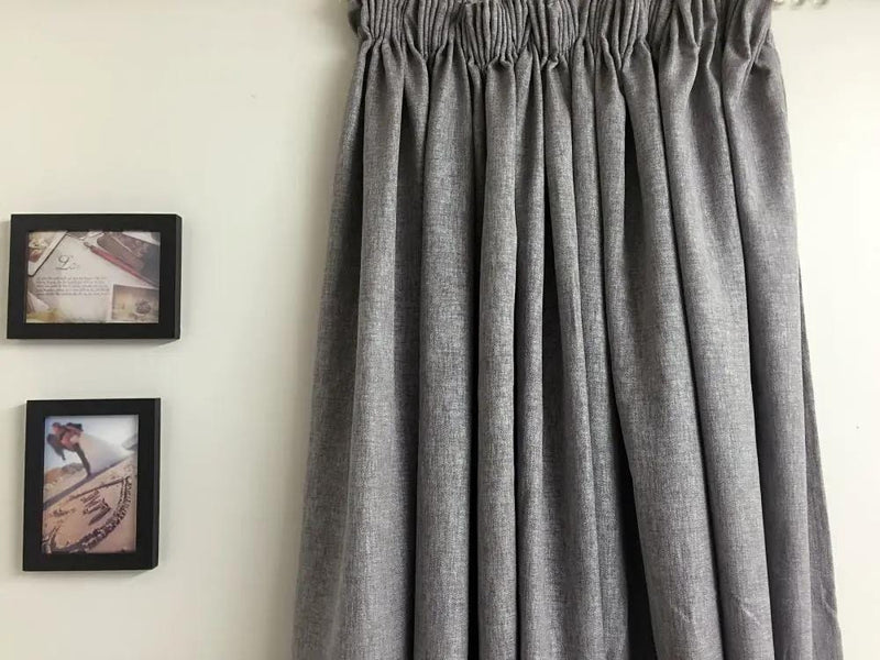 Kiwi Grab Kiwi Grab One pair of Readymade Curtains blockout drapes Grey- 8 sizes One pair of Readymade Curtains blockout drapes Grey- 8 sizes