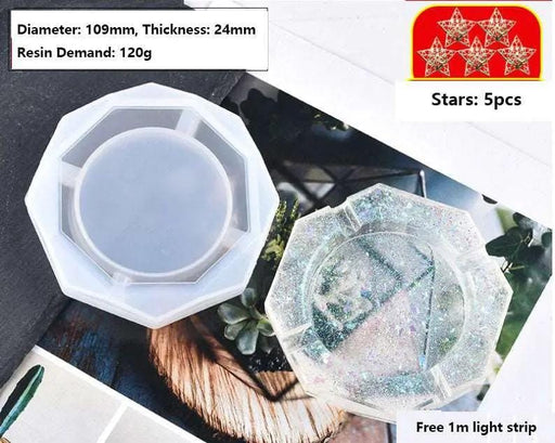 Ashtray Moulds Epoxy Resin Moulds Silicone Mould Casting Mould for Large Size DIY Ashtray Flower Pot Resin Art – view 1