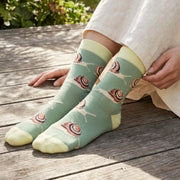 Barekind NZ Original Crew Cut Socks Save the Snail Bamboo Socks Save the Snail Bamboo Socks