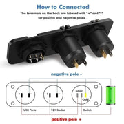 g8buynz 12V Marine Outlet Socket,Quick Charge 3.0 12 Volt USB Outlet 12V Marine Outlet Socket,Quick Charge 3.0 12 Volt USB Outlet