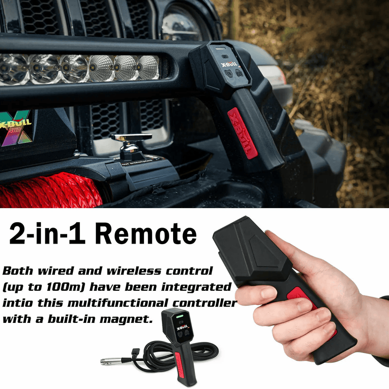 salelink.co.nz X-BULL X-BULL Electric Winch 14500lbs X-BULL 12V 14500lb Electric Winch With Synthetic Rope