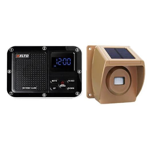 Solar Driveway Alarm Wireless Outdoor Motion Sensor & Detector Driveway Alert System – view 1