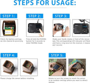 Solar Driveway Alarm Wireless Outdoor Motion Sensor & Detector Driveway Alert System – view 5