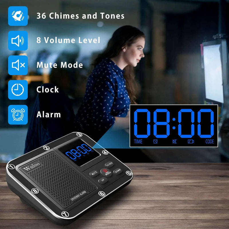 Solar Driveway Alarm Wireless Outdoor Motion Sensor & Detector Driveway Alert System – view 9