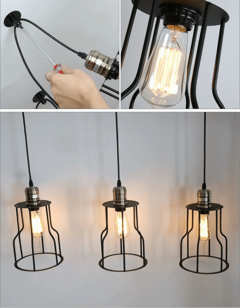 salelink.co.nz Unbranded Ceiling Cage Pendant Lamp Light 10 Heads Industrial Ceiling Cage Pendant Light 10 Heads E27