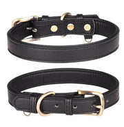 Adjustable Strong Heavy Duty PU Leather Dog Collar for Large Dogs – view 1