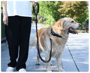 Dog Leash Heavy Duty 80-105cm Shock Absorbing Bungee with Handle BK – view 1