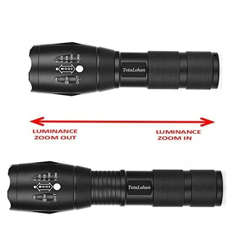 LED Torch Rechargeable High Lumens Flashlight with 18650 Battery – view 2