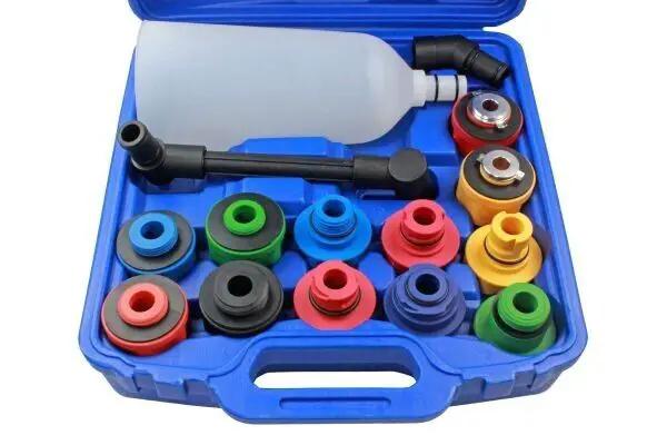 15PC Oil Funnel and Adapter Engine Oil Filler Set – view 1