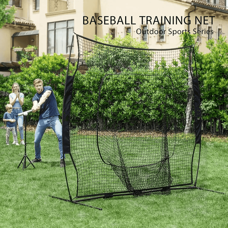 213x213cm Baseball Backstop Softball Practice Net with Carry Bag – view 6