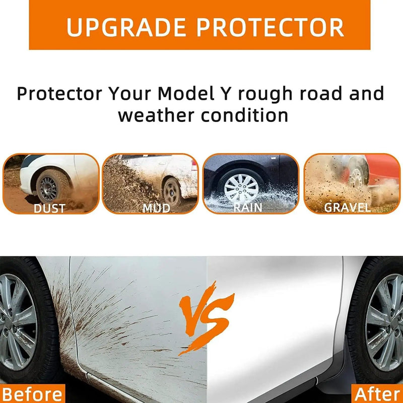 Mud Flaps Splash Guards Compatible with Tesla Model Y Accessories – view 3