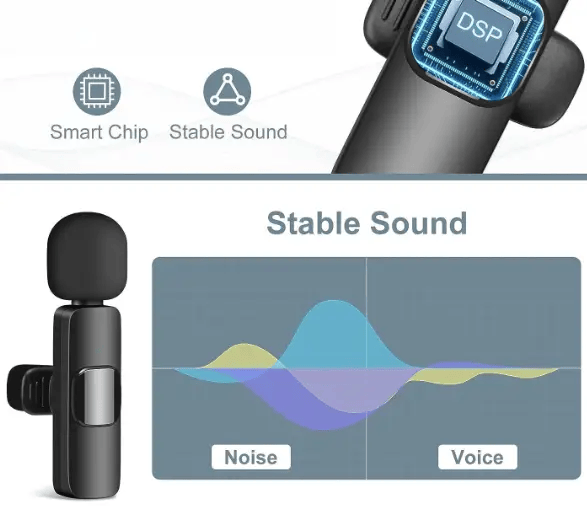 Microphone Dual Lapel Microphone for iPhone Ipad Android Pc – view 5