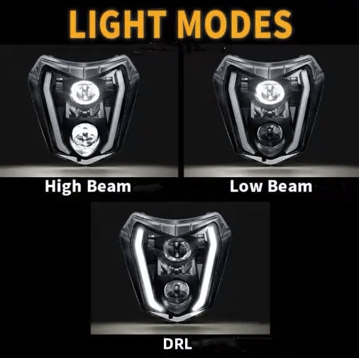 Headlight Compatible with Enduro Motorcycle Pit Bike – view 5