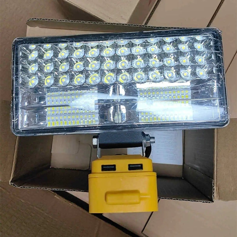 8inch LED Flood Work Light Tool Torch Lamp Fits DeWalt Battery – view 3