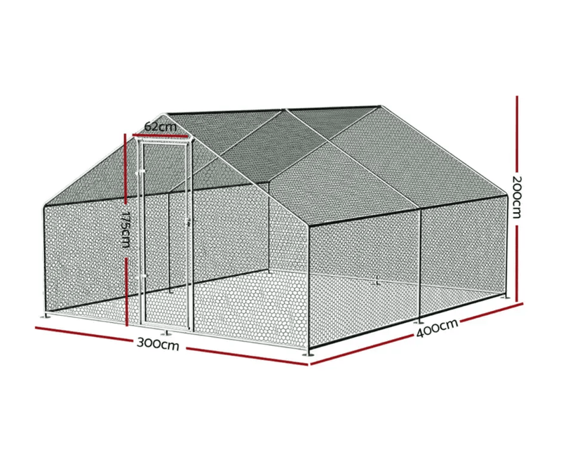 salelink.co.nz Unbranded Chicken Coop Run 3x4x2M Chicken Coop Run 3x4x2M | Action Outdoors NZ