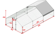 salelink.co.nz Unbranded Chicken Coop Run 3x6x2M Chicken Coop Run 3x6x2M | Action Outdoors NZ