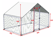 salelink.co.nz Unbranded Chicken Coop Run 3x2x2M Chicken Coop Run 3x2x2M | Action Outdoors NZ