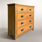 BroDeals Tallboy Oak 5 Drawer Tallboy Oak 5 Drawer Tallboy