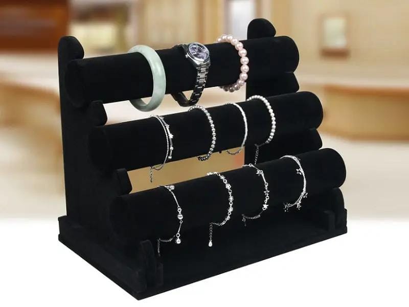 Velvet 3-Level Bracelet Watch Display Stand/Holder – view 4
