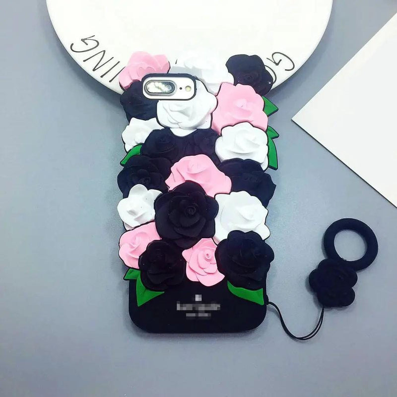 iPhone 6 6S Plus Case - black/white/pink – view 2