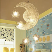 Moon Star Pendant Lamp Ceiling Light Children Kids Bedroom – view 2