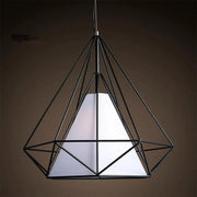 Pendant Hanging Light Lampshade Metal Diamond Black – view 2