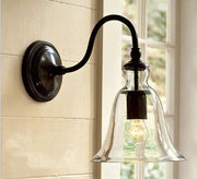 salelink.co.nz Unbranded Glass Wall Light Glass Bell Shade Wall Light Sconce E27 Modern Black