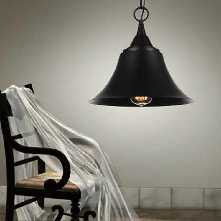 Industrial Pendant Light Hanging Ceiling Lamp Metal Black – view 5