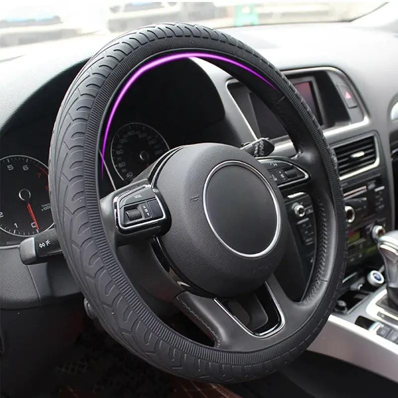 Car Silicone Steering Wheel Case Cover Shell Skidproof Car Accessori – view 1
