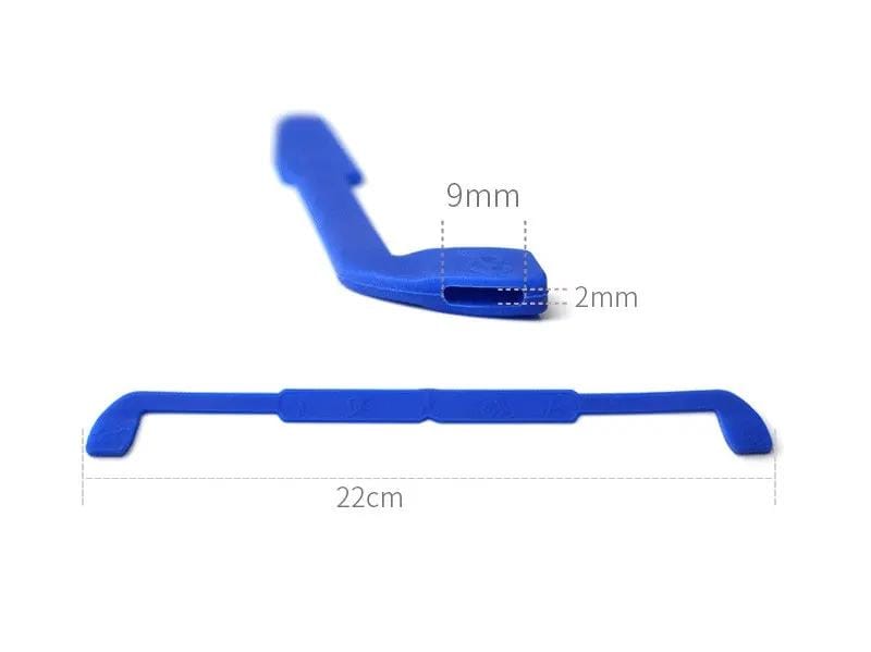 3 PCS Eyeglasses Silicon Antislip Holder Cover Ear Hook Retainer - BLUE – view 4