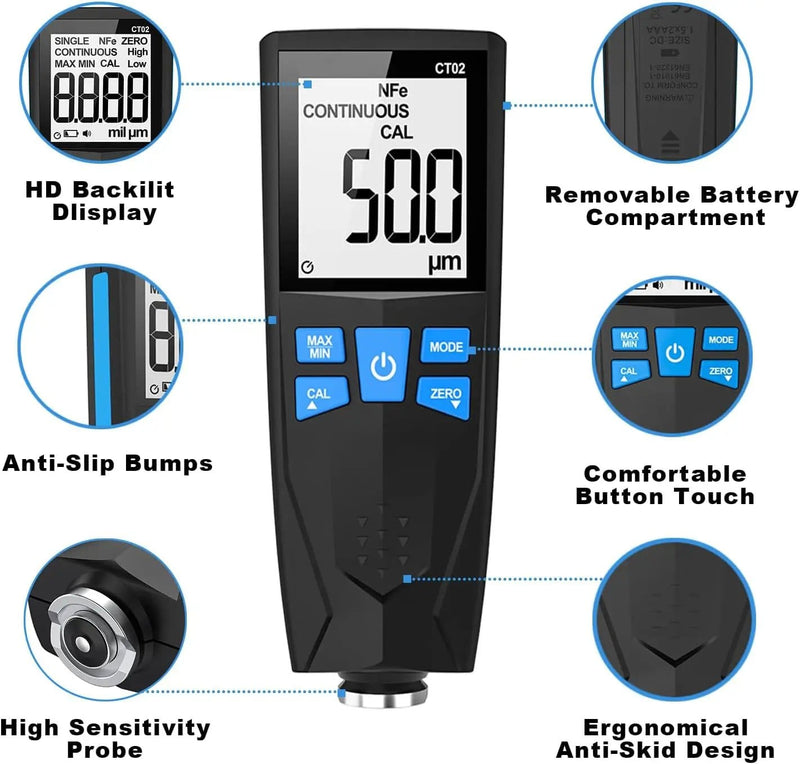 Automotive Coating Thickness Gauge Tester – view 7