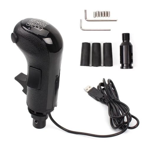 RaceCrafts Universal Truck Simulator Gear Shifter with 3 Shaft Plugs for Universal Fit Universal Truck Simulator Gear Shifter with 3 Shaft Plugs for Universal Fit