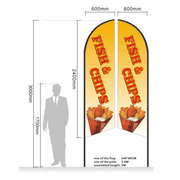 dealonline.co.nz dealonline.co.nz Fish & Chips Double sided print Flag Fish & Chips Double sided print Flag