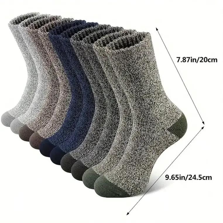 salelink.co.nz Unbranded 5 Pair Merino Wool Socks for Men Thick 5 Pair Merino Wool Socks for Men Thick | Action Outdoors NZ